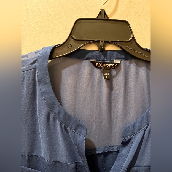 Express Blue Blouse - Picture 3 of 5